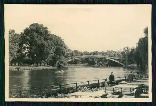 11x Foto Berlin Treptow, Partie an der Abtei-Brücke, Steg Angler uvm. 1939