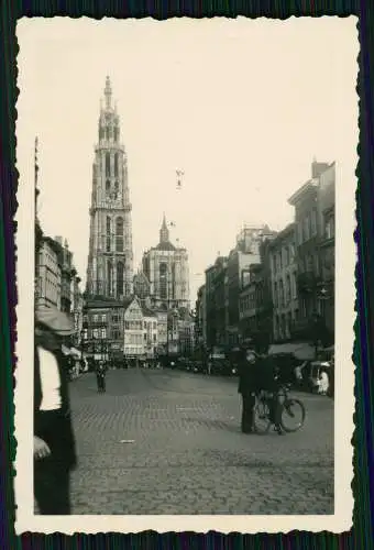 13x Foto alte Ansichten Antwerpen und Brüssel in Belgien