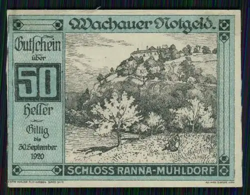 7x Scheine Heller, Wachauer Notgeld Österreich