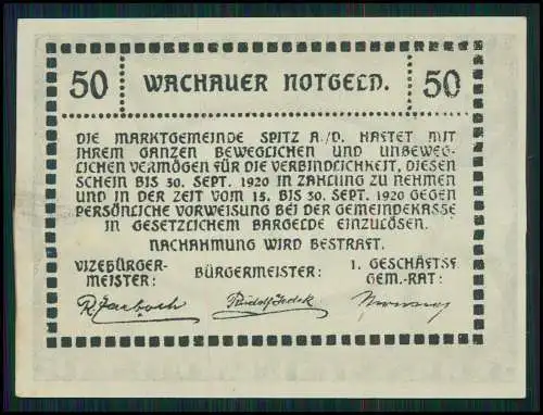 7x Scheine Heller, Wachauer Notgeld Österreich