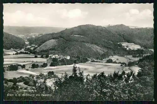 Foto AK Blick v. Schloss Walburg ins Wiedtal bei Waldbreitbach Cekade Karte