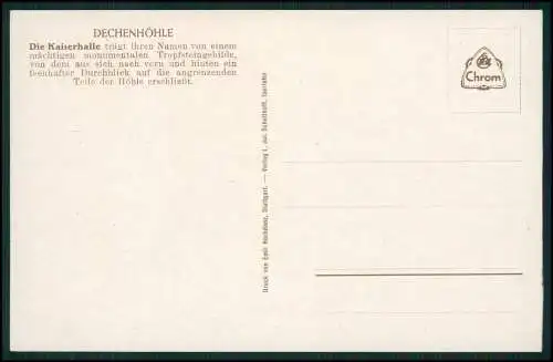 5x AK Dechenhöhle Schauhöhle Sauerland in Iserlohn Nordrhein-Westfalen um 1930