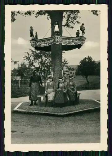 Foto Schwarzwald Wegweiser Waldau Neustadt und Himmelreich Freiburg 1940