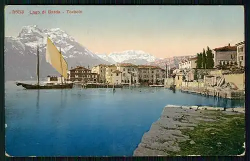 4x AK alte Ansichtskarten Lago di Garda, Gardasee, Diverse Ansichten 1910-20