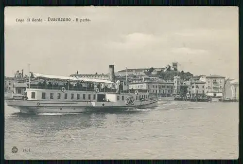 AK Desenzano del Garda Lombardia, Lago di Garda-See Dampfer um 1920