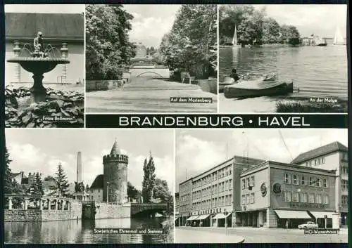 Foto AK 21x15 cm Übergröße Brandenburg Havel Friedensstraße HO Warenhaus Malge