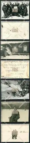 Foto 5x Soldaten im Winter 1940-43 Haus 9 Inn. Abt. uvm. 