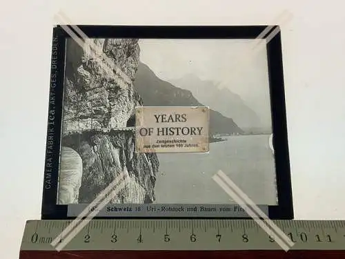 Orig. Glasdia Schweiz Uri – Rotstock und Bauen vom First 