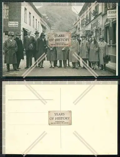 Orig. Foto AK Dorf bei Koblenz 1925 Straßenansicht Gruppen Aufnahme oberhalb i