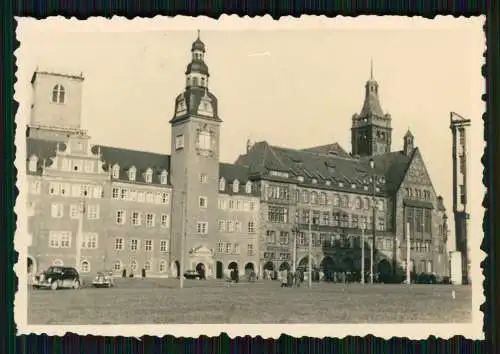 Foto Chemnitz in Sachsen, Markt mit Rathaus 1939