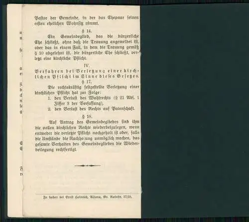 Kirchenpass Konfirmationszeugnis Kirche zu Eidelstedt Eimsbüttel Hamburg 1934