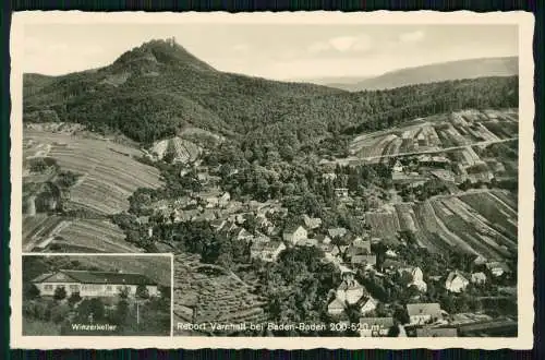 AK Varnhalt Baden Baden Panorama vom Ort, Winzerkeller zum Adler gelaufen