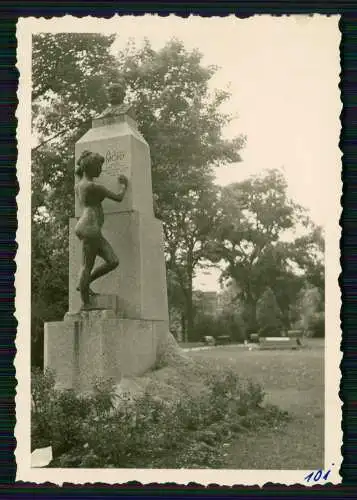 2x Foto Wehrmacht Troyes Aube Grand Est Seine Denkmal 1940-41