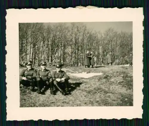 7x Foto Sol. Wehrmacht Polizei bei Märgen St. Peter im Glottertal Wegweiser 1940