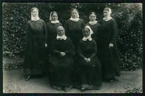 7x Foto u AK Bielefeld Bethel Ordensschwestern Nonnen Ordenskluft Kinder 1920-30