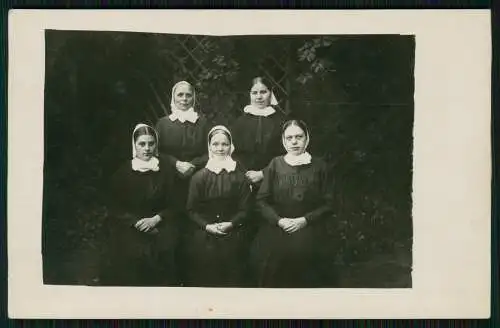 7x Foto u AK Bielefeld Bethel Ordensschwestern Nonnen Ordenskluft Kinder 1920-30