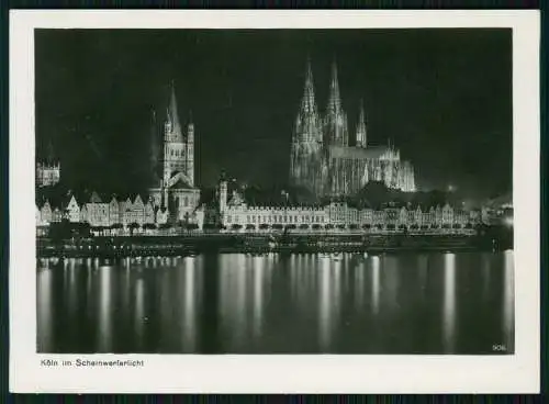 8x Foto AK Köln am Rhein 700 Jahre Kölner Dom bei Nacht und vieles mehr