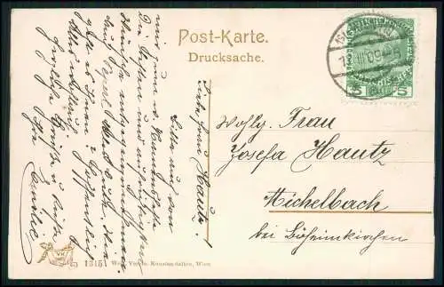 8x AK alte Ansichten Wien Bundesland u. Hauptstadt Österreich 1900-1920 gelaufen