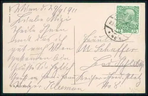 5x AK alte Ansichten Wien Bundesland u. Hauptstadt Österreich 1900-1920 gelaufen