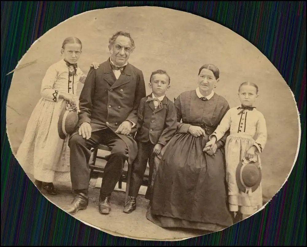 2x Original Fotografie von 1869 Atelier aus Karlsruhe Baden 0