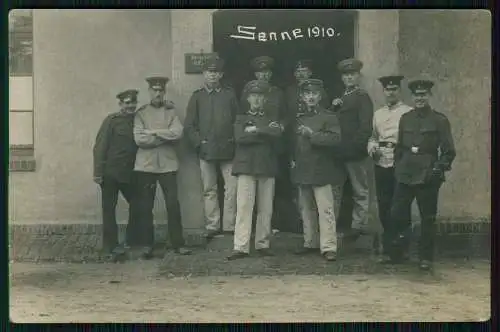 2x Foto AK 1. WK Soldaten Neuhaus Paderborn Sennelager Truppenübungsplatz Senne