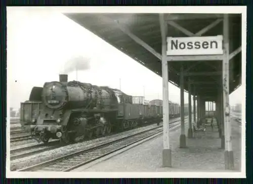 Foto Nossen in Sachsen, Bahnhof Einfahrt Deutsche Eisenbahn Dampflokomotive