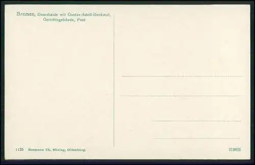 4x alte Ansichtskarte Postkarte Hansestadt Bremen, diverse Ansichten 1910-15