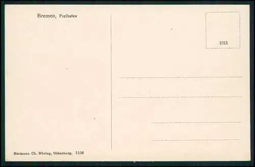 4x alte Ansichtskarte Postkarte Hansestadt Bremen, diverse Ansichten 1910-15