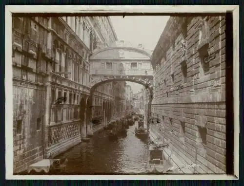 Foto 12x9cm Italien Venezia Venedig Veneto, Ponte dei Sospiri 1898-1905