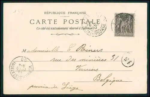 AK Litho Paris, Exposition universelle de 1900 La Porte Monumental 1900 gelaufen