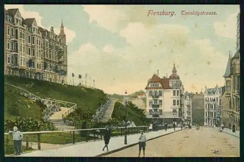 AK Ansichtskarte Postkarte Flensburg in Schleswig Holstein, Toosbüystraße 1903