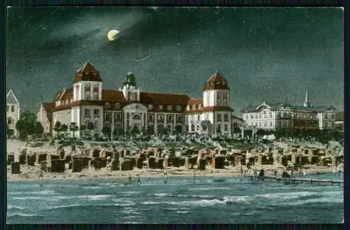 2x AK Ostseebad Binz auf Rügen Strand Kurhaus und Stubbenkammer Blick auf Ostsee