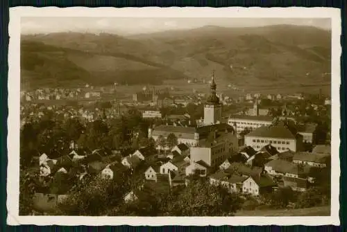 Foto AK Vsetín Wsetin Settein Mähren Vsetínská Bečva Tschechien 1941 gelaufen