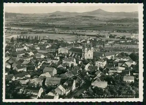 Foto AK Bohosudov Mariaschein bei Teplitz Region Aussig, Luftbild 1941 gelaufen