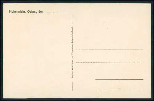 AK Olsztynek Hohenstein Reichsehrenmal Tannenberg Eingangstür zum Fahnenturm