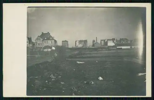 3x Foto 1. WK Belgien Frankreich Soldaten Kriegszerstörung 1915-18