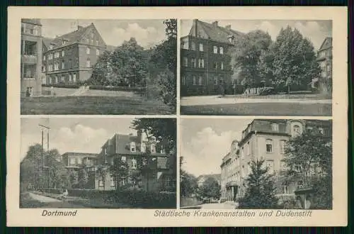 AK Dortmund Stätische Krankenanstalten Frauenklinik, Dudenstift 1925 gelaufen