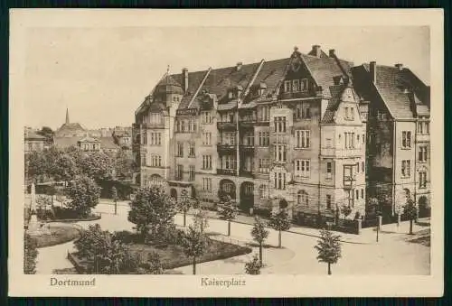 AK Dortmund im Ruhrgebiet Partie am Kaiserplatz 1926 gelaufen