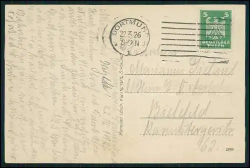 AK Dortmund im Ruhrgebiet Partie am Kaiserplatz 1926 gelaufen
