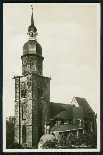 Foto AK Dortmund im Ruhrgebiet Blick auf die Reinoldikirche, Turm Cekade Karte