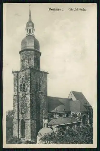 AK Dortmund im Ruhrgebiet Blick auf die Reinoldikirche, Turm Cekade Karte