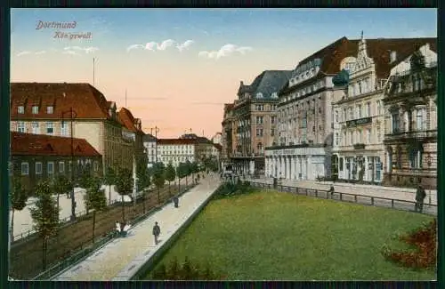 AK Dortmund im Ruhrgebiet Königswall, Häuser, Hotel Fürstenhof 1911