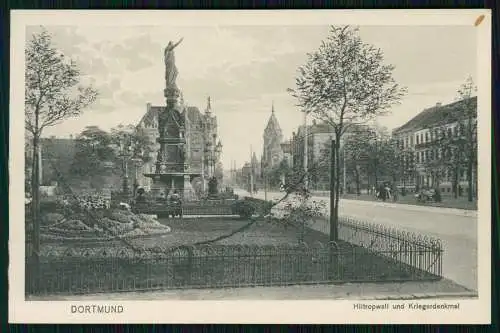 AK Dortmund im Ruhrgebiet Hiltropwall mit Kriegerdenkmal 1919