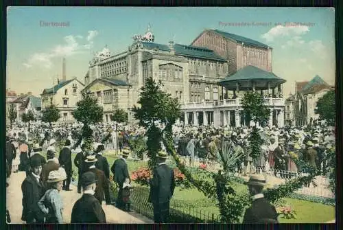 AK Dortmund im Ruhrgebiet Promenaden-Konzert am Stadttheater 1919 gelaufen