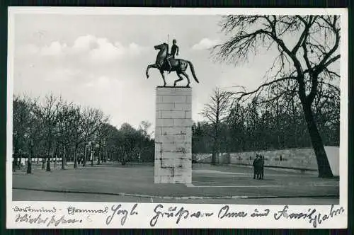 AK Dortmund Ehrenmal Gefallene 1. WK Rheinlanddamm Kaiser-Wilhelm-Hain 1937 gel.