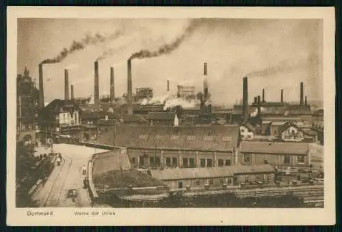 AK Dortmund im Ruhrgebiet Union, AG für Bergbau, Eisen- und Stahl-Industrie 1930