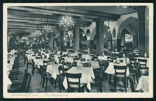 AK  Dortmund Großstadt Hotel Schänke Mittelschiff Inh. Gebr Mindermann 1937 gel.