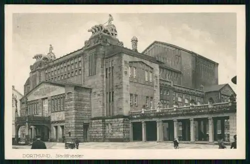 AK Dortmund im Ruhrgebiet, Stadttheater 1917 gelaufen