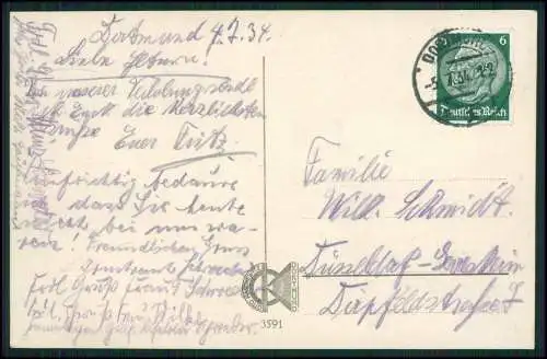 AK Dortmund im Ruhrgebiet, Stadttheater 1934 gelaufen