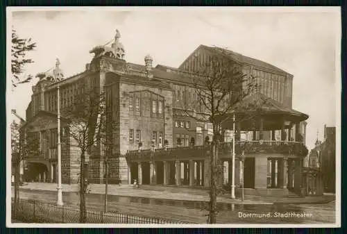 Echt Foto AK Dortmund im Ruhrgebiet, Stadttheater 1930 gelaufen